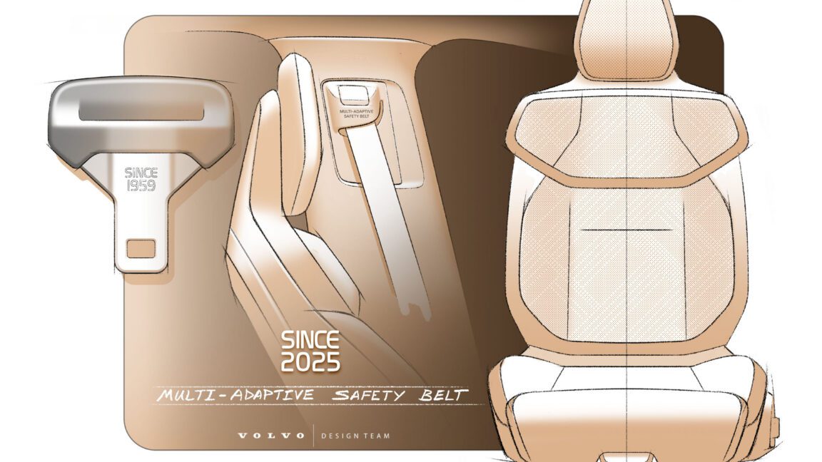 volvo invented the three-point seat belt 67