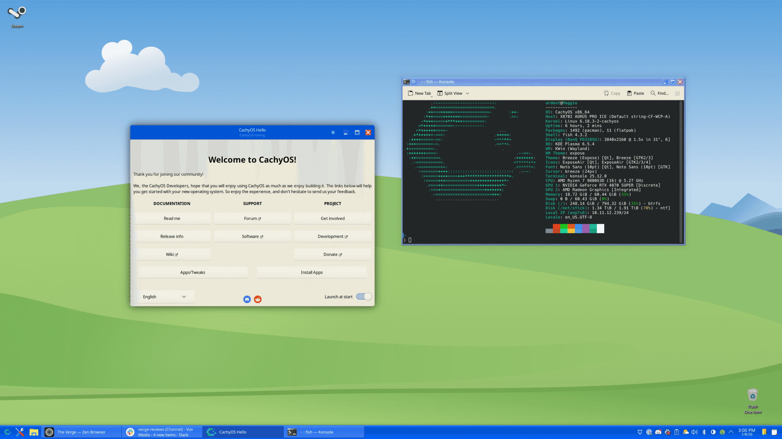 i replaced windows with linux and everything