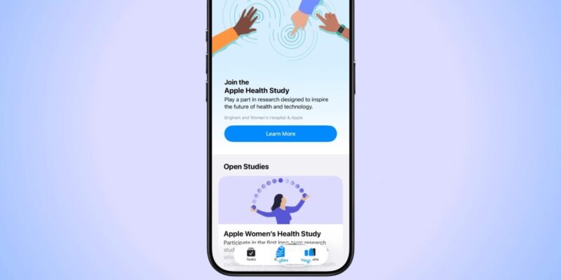 apple research app updated with liquid glass