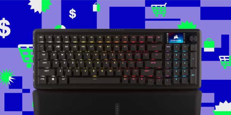 corsair s wired hall effect gaming keyboard