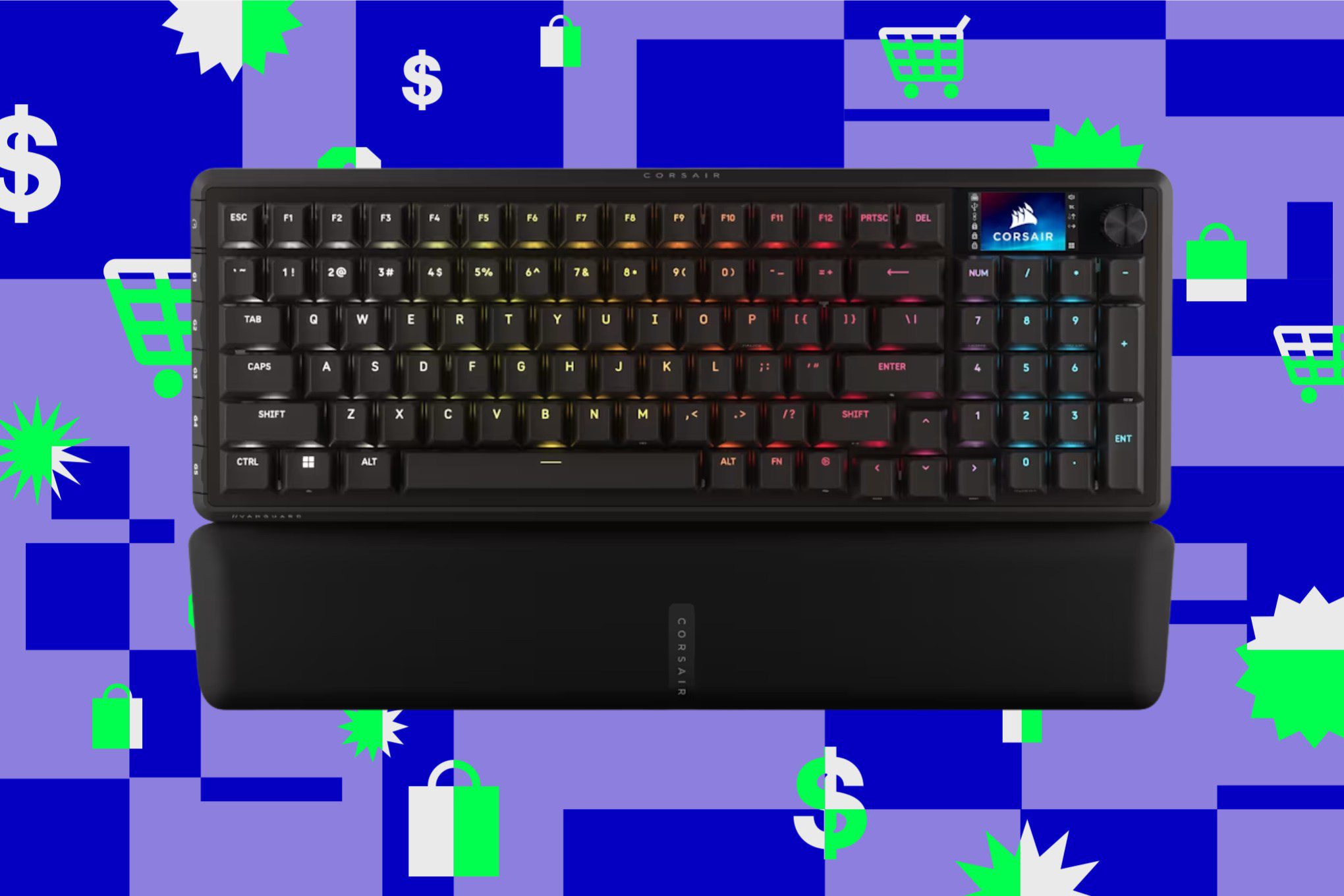 corsair s wired hall effect gaming keyboard