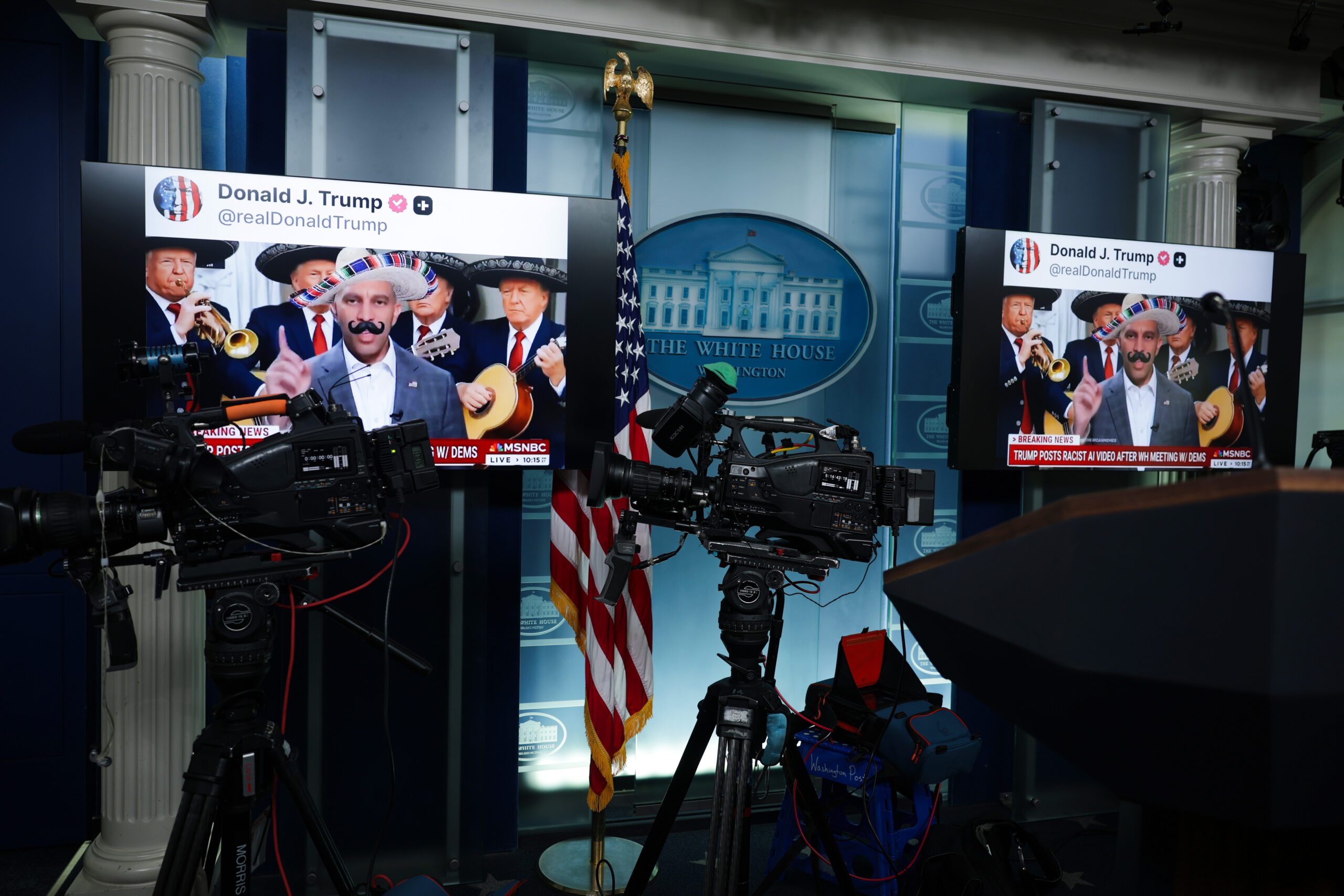 inside the white house shitposting machine