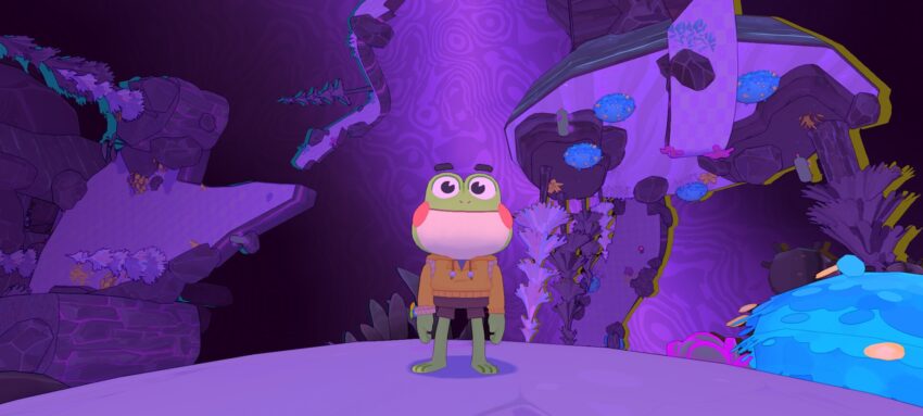 a cute frog game that remixes nintendo