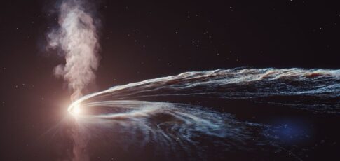 this black hole burps with death star