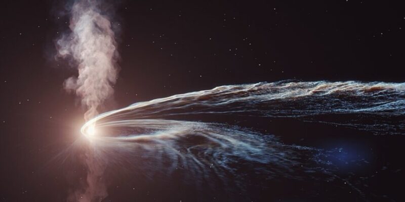 This black hole "burps" with Death Star energy 2 this black hole burps with death star