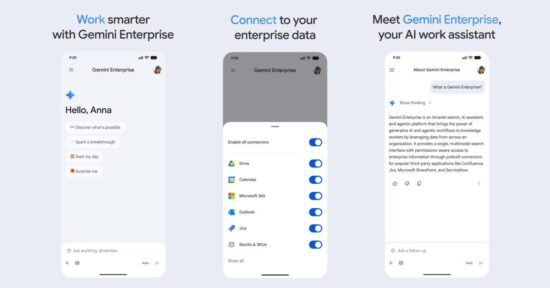 google releases gemini enterprise mobile app adds