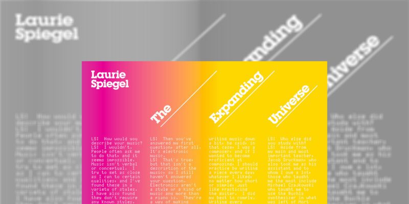 You need to listen to Laurie Spiegel’s masterpiece of early ambient music 16 you need to listen to laurie spiegel