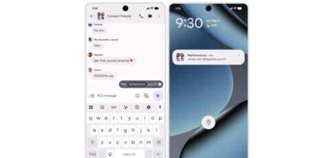 google messages launches group rcs mentions and