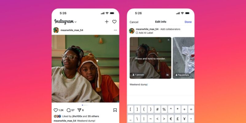 Instagram now finally lets users reorder carousel images and videos after publishing 15 instagram now finally lets users reorder carousel