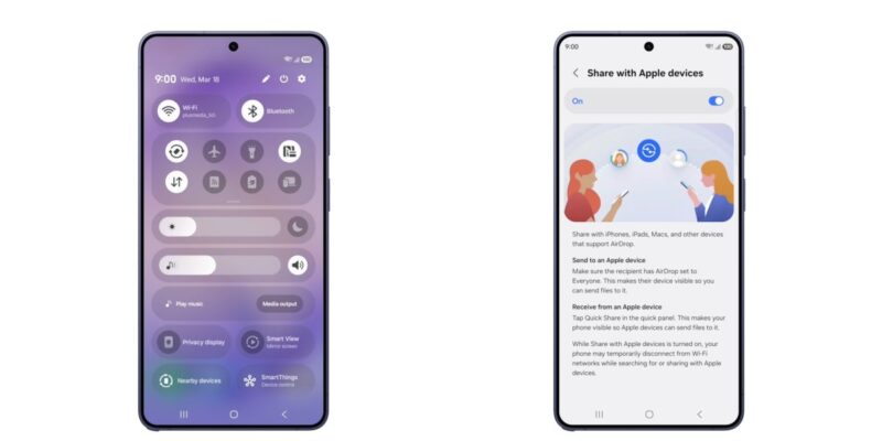 Samsung rolling out AirDrop over Quick Share on Galaxy S26, more devices coming 16 samsung rolling out airdrop over quick share