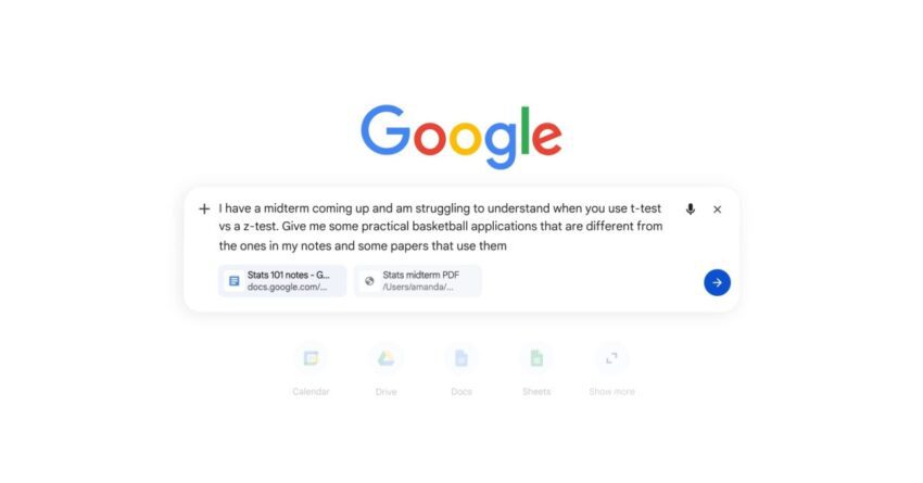 google ai mode getting deep chrome integration