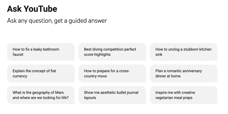Google is testing AI chatbot search for YouTube 20 google is testing ai chatbot search for