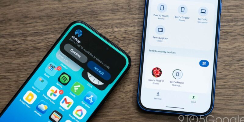 these android phones support airdrop sharing with