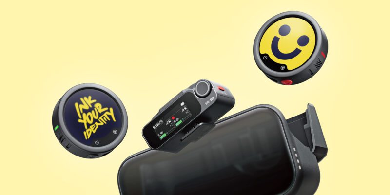 Insta360 is putting screens on its next wireless mics to show logos or images 18 insta360 is putting screens on its next
