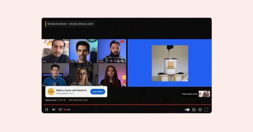youtube ads surface in subscriptions feed as