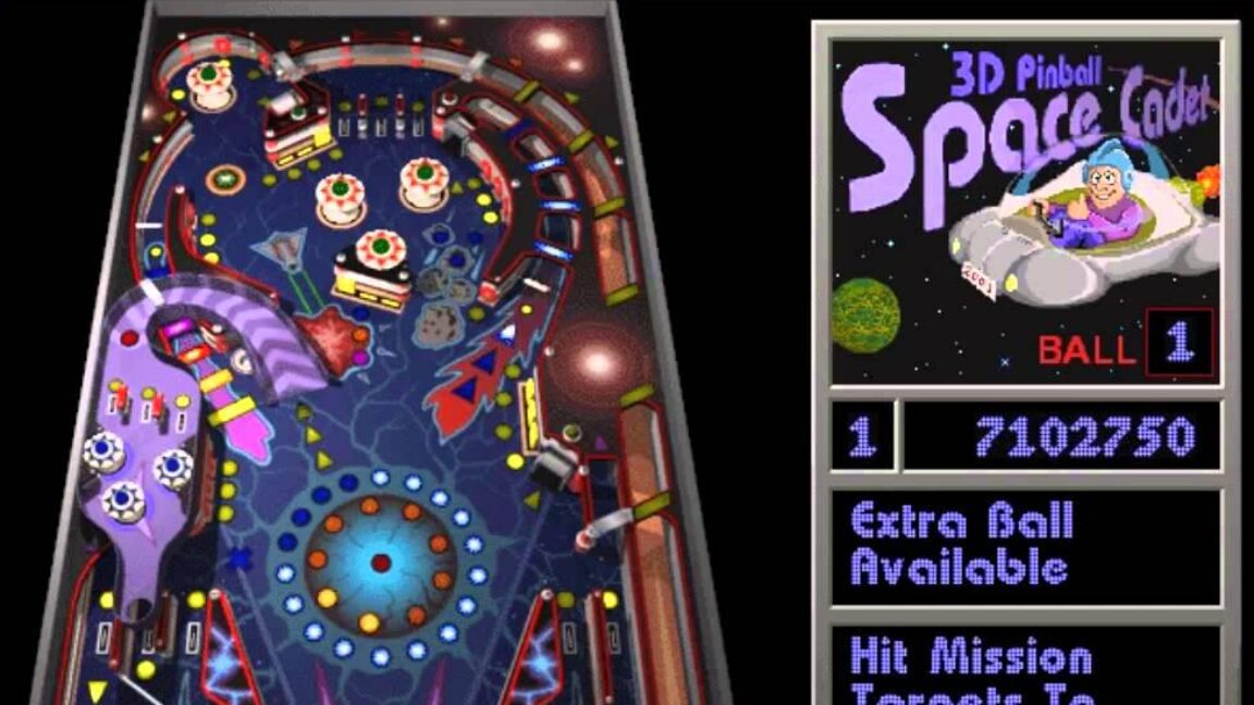 windows classic 3d space cadet pinball is