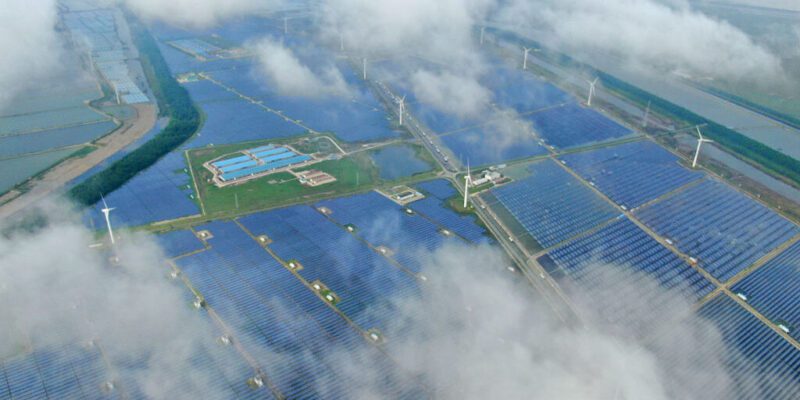 solar power production undercut by coal pollution