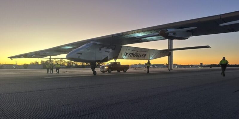 solar drone with jumbo jet wingspan broke