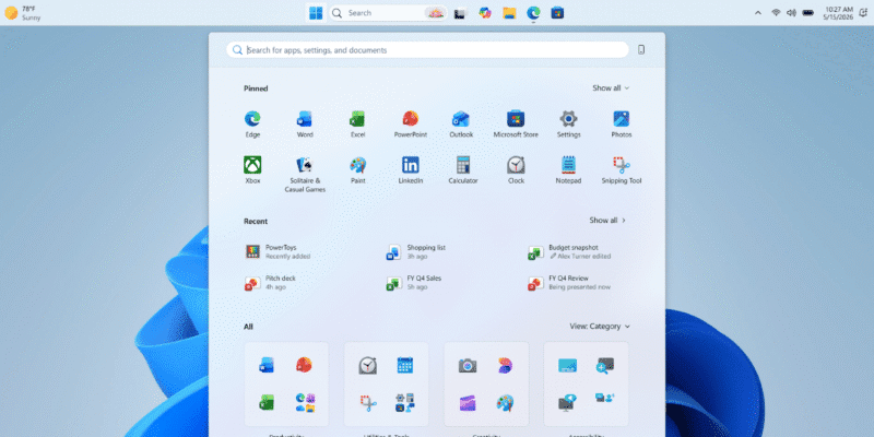 Windows 11 tests an adjustable taskbar and resizable Start menu 11 windows 11 tests an adjustable taskbar and