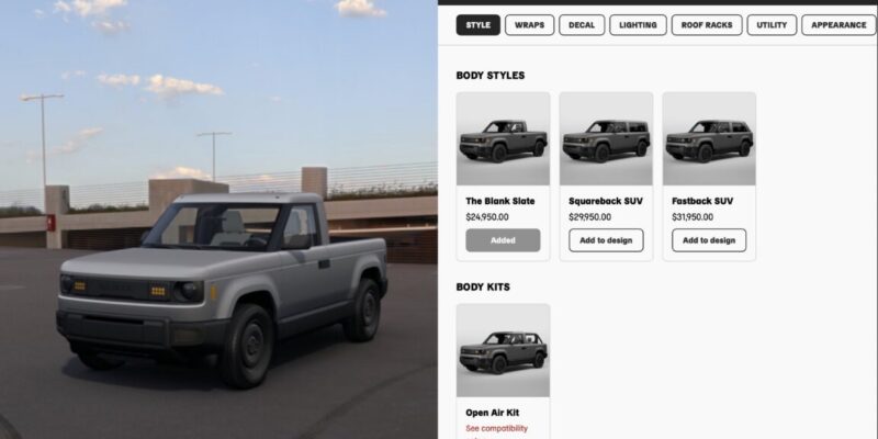 Slate Auto's truck builder goes live for its $25k electric pickup 12 slate auto s truck builder goes live