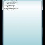 Support client running on desktop showing subscription to multiple websites.
