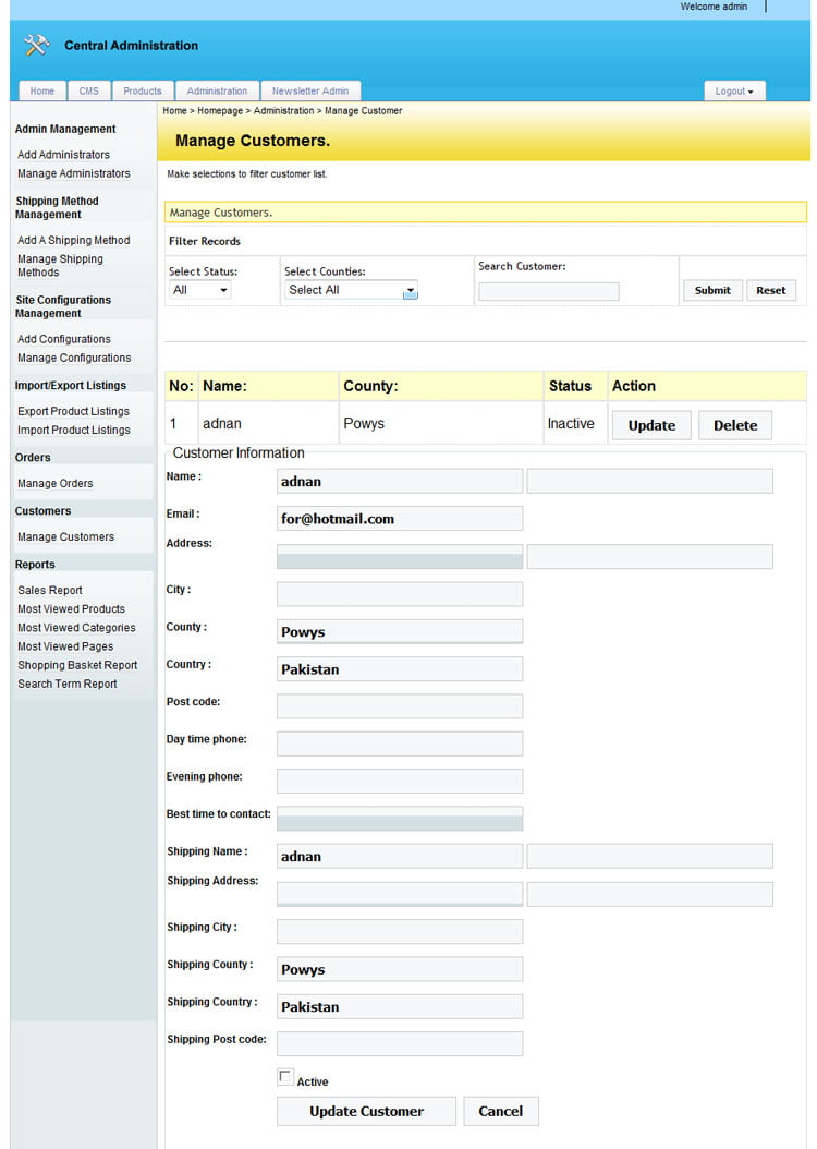 E-Commerce Shopping System 3