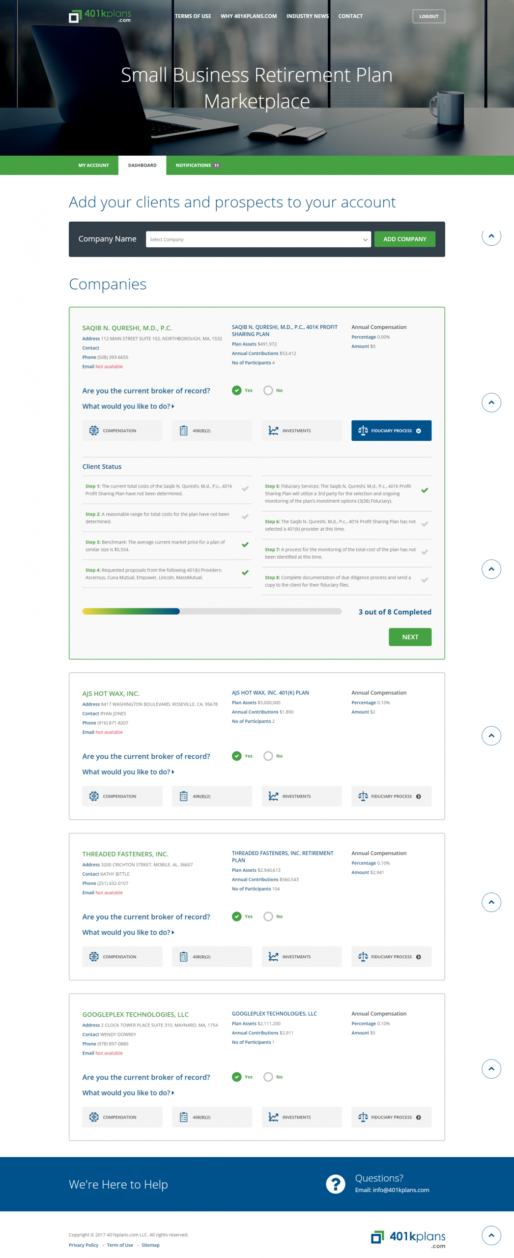 401k Plan Page 2