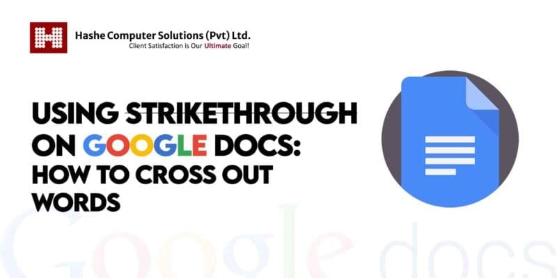 Strikethrough on Google Docs
