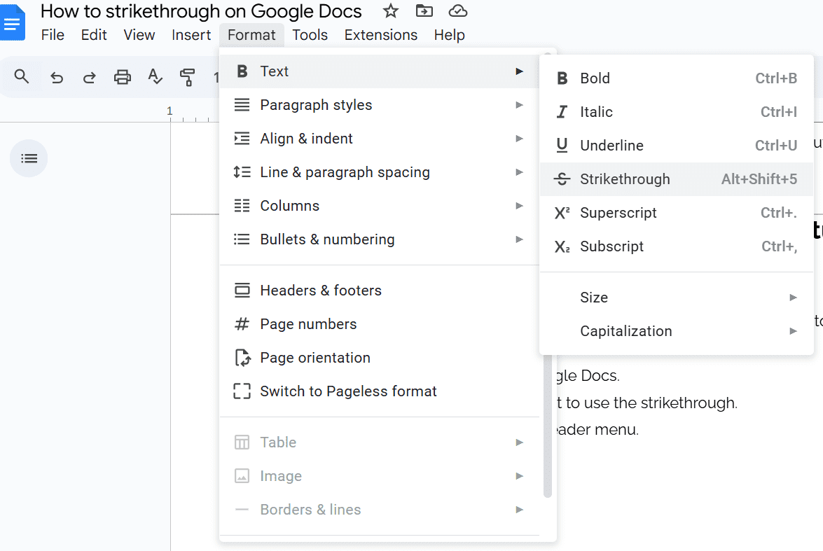Using Strikethrough on Google Docs: How to Cross Out Words, Hashe Computer Solutions (Pvt) Ltd.