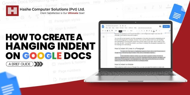 Create a Hanging Indent on Google Docs