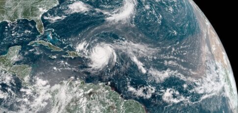 rapidly intensifying hurricane erin becomes historic storm