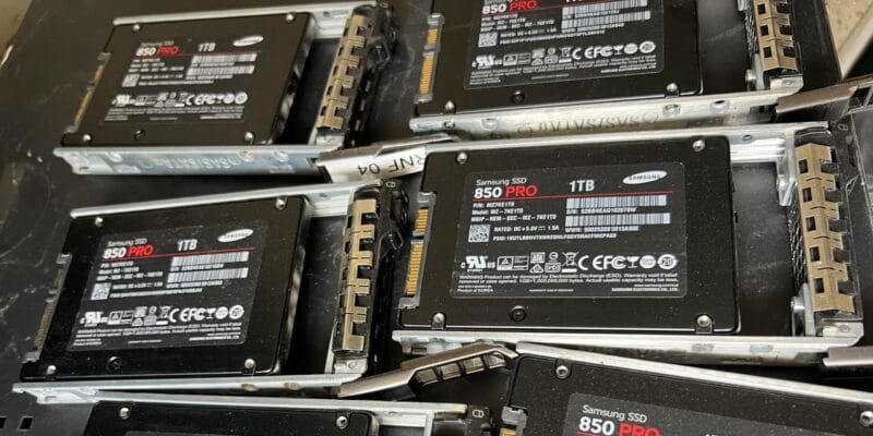 Lucky user finds 6TB of free SSD storage while dumpster diving — finder plans to use the six 1TB Samsung 850 Pro SSDs to download entire Steam library 2 Lucky user finds 6TB of free SSD storage while dumpster diving — finder plans to use the six 1TB Samsung 850 Pro SSDs to download entire Steam library