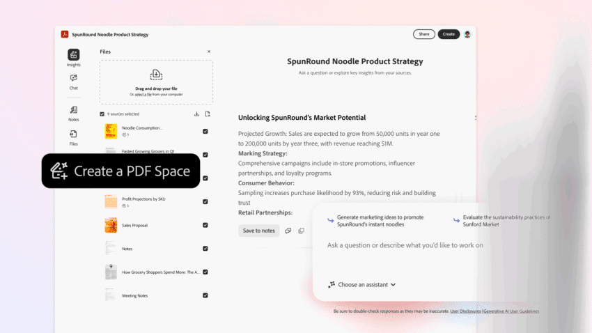 Adobe’s AI Acrobat file hub is designed for more than PDFs
