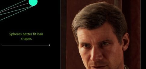 Nvidia gives fake Harrison Ford better hair using spheres