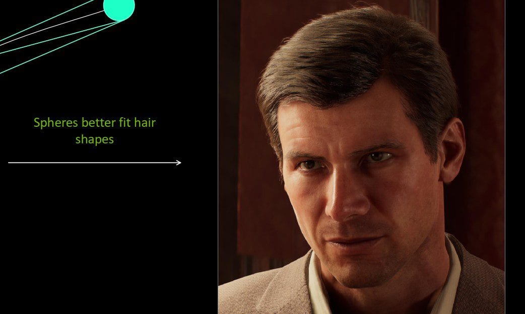 Nvidia gives fake Harrison Ford better hair using spheres