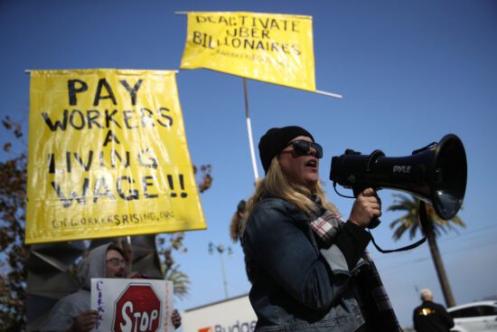 uber and lyft drivers in california win