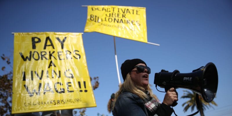 Uber and Lyft drivers in California win a path to unionization 16 uber and lyft drivers in california win