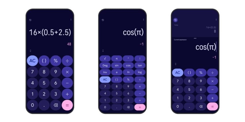 google calculator 9 0 brings material 3