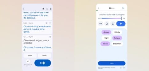 Google Translate adding AI-powered live translation and custom language practice