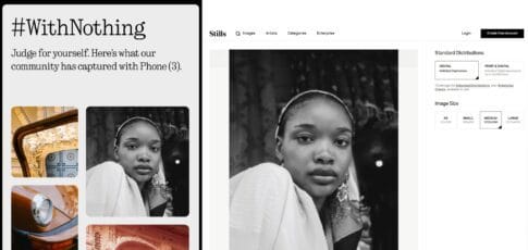 nothing busted using professional photos as phone