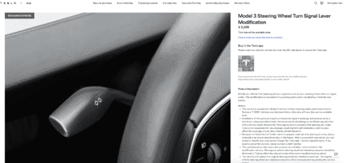 Tesla will sell you back the turn signal stalk it removed from the Model 3