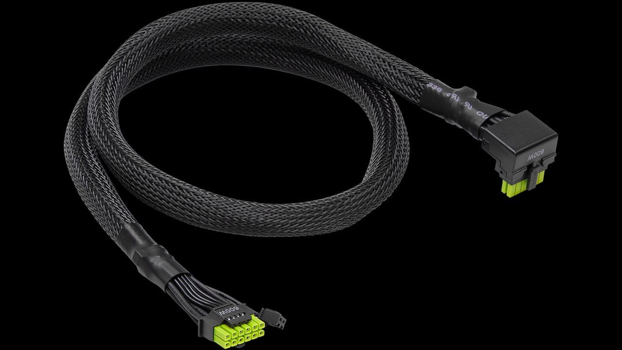 ASRock's $40 16-pin power cable has overheating protection designed to prevent meltdowns — company claims a 90-degree design ensures worry-free installation