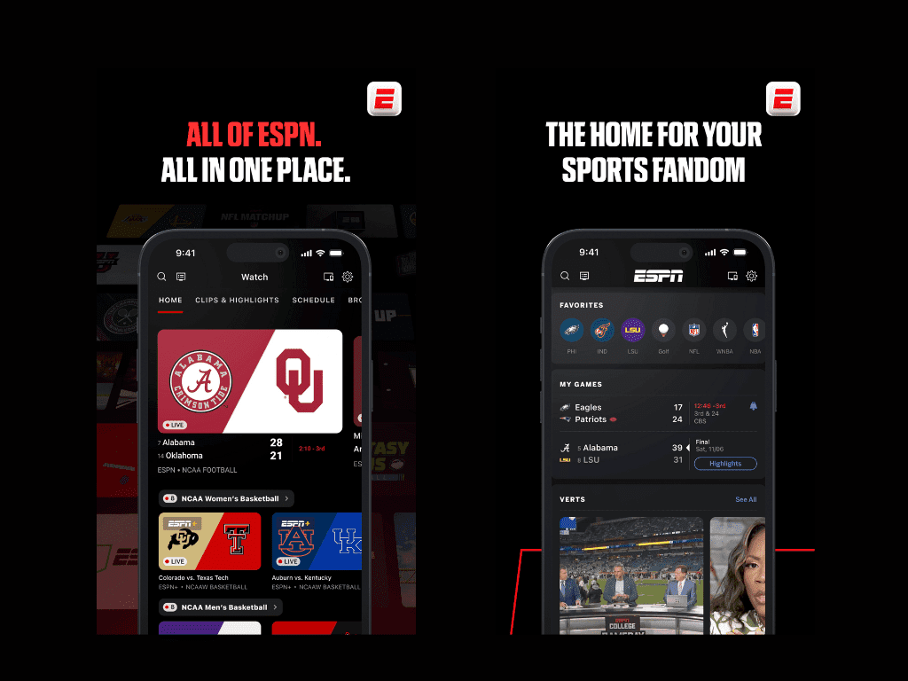 ESPN’s streaming launch brings a TikTok-like feed and AI commentary