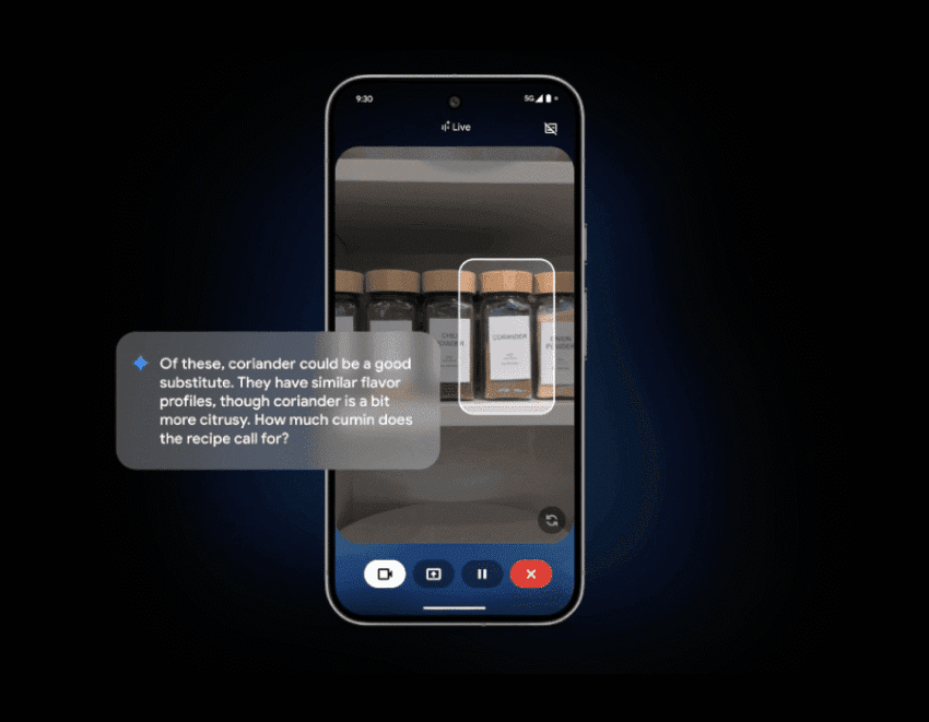 Google’s Gemini Live AI assistant will show you what it’s talking about
