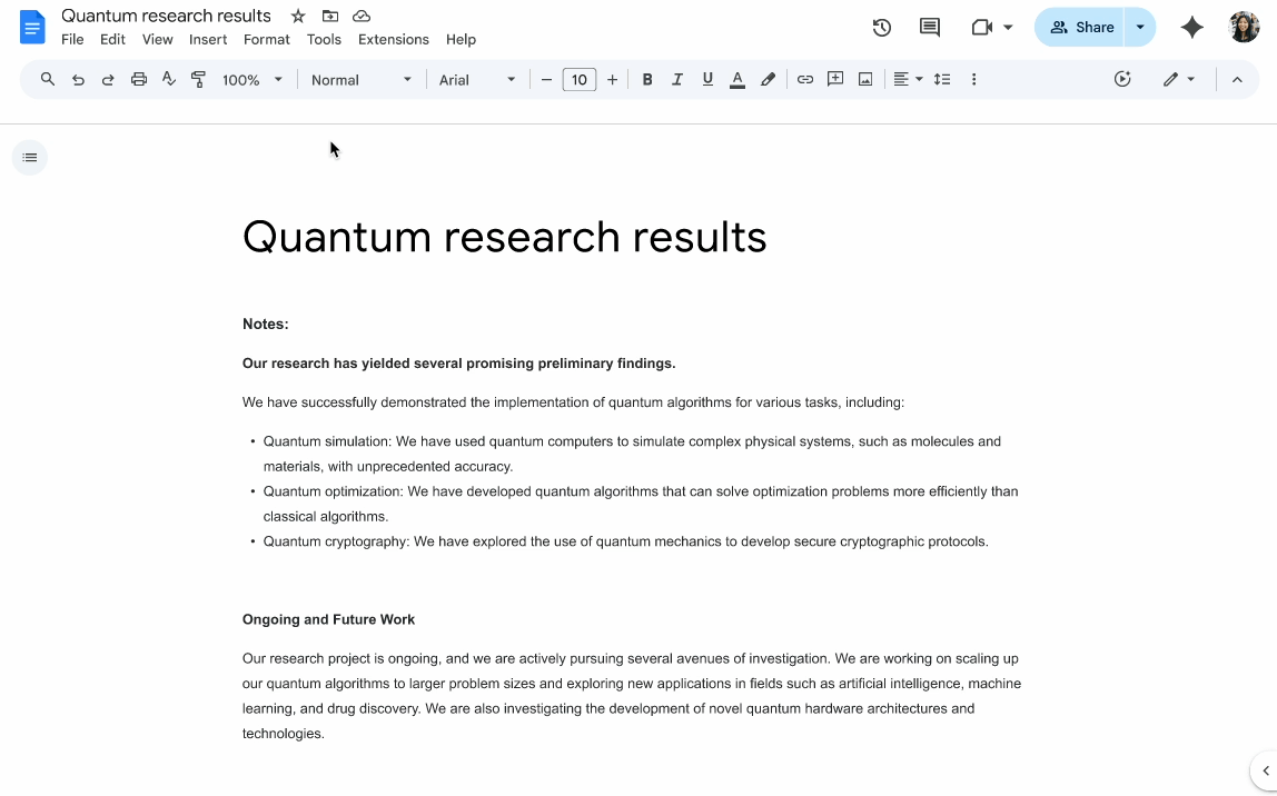 Google Gemini can now read your Docs aloud