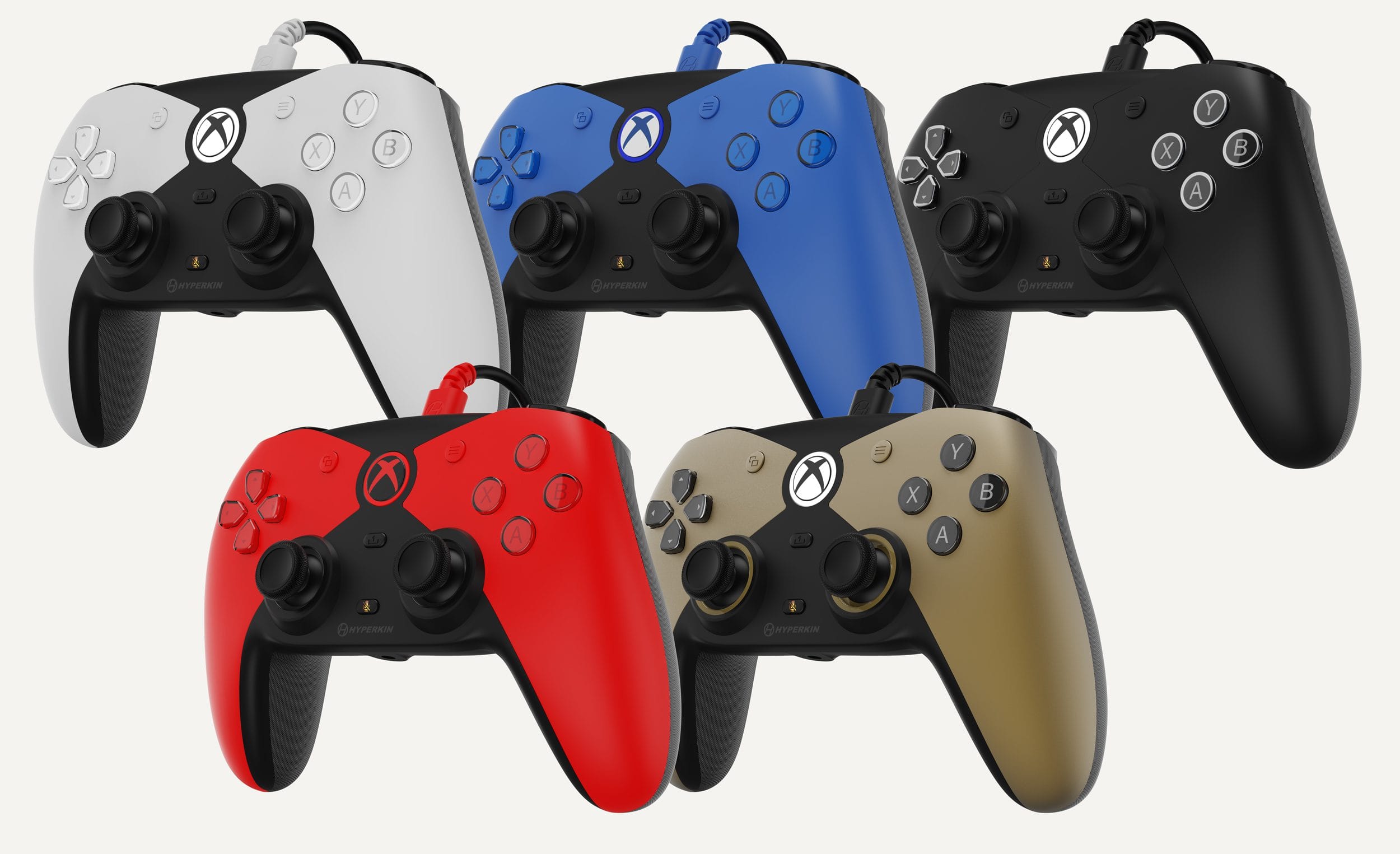 Hyperkin’s Competitor controller in five different color options.