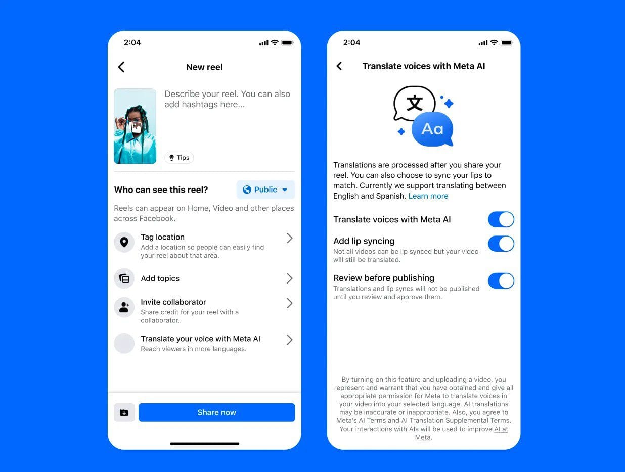 Meta’s AI translation tool can dub your Instagram videos