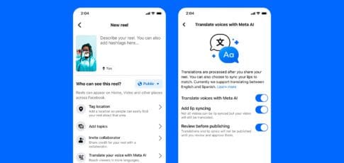 Facebook and Instagram now offer AI-powered dubbing for video creators