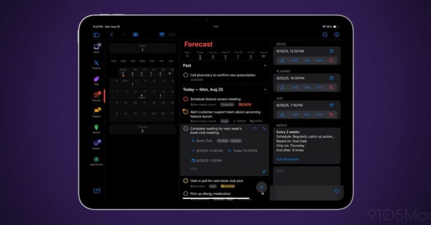 omnifocus update brings planned dates mutually exclusive