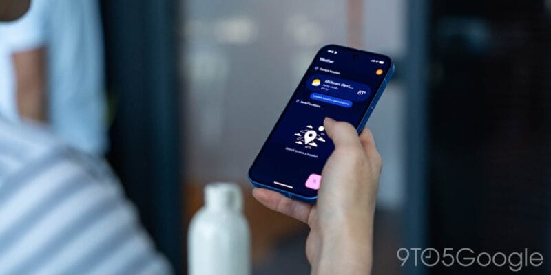 pixel weather adds native widgets large material